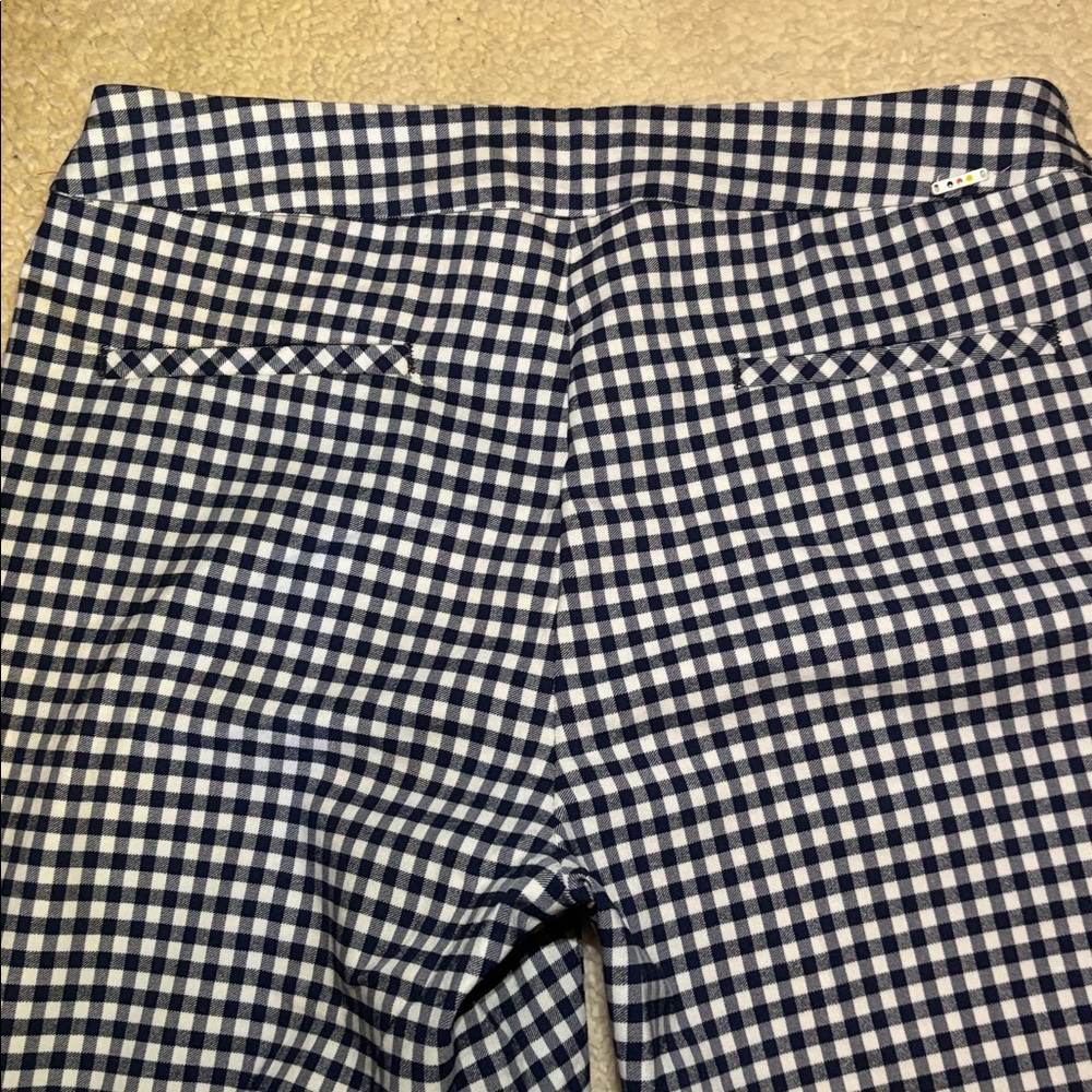 Swing Control Pull On Stretch Navy Gingham Golf P… - image 6